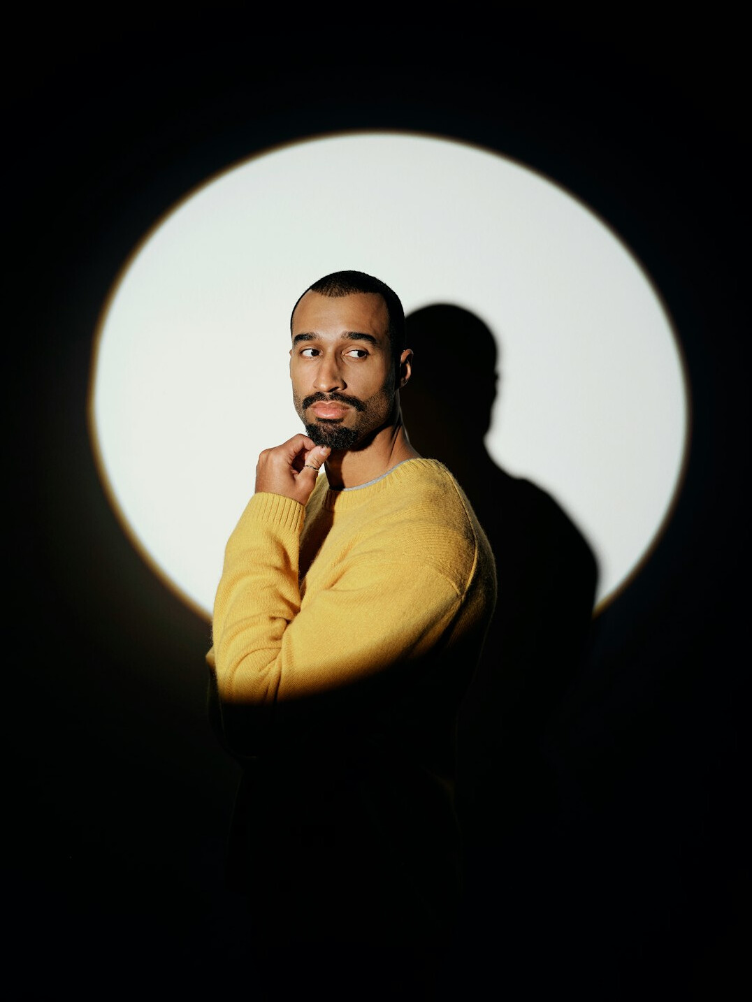 Studio portrait of a Latino man editor in his 30s