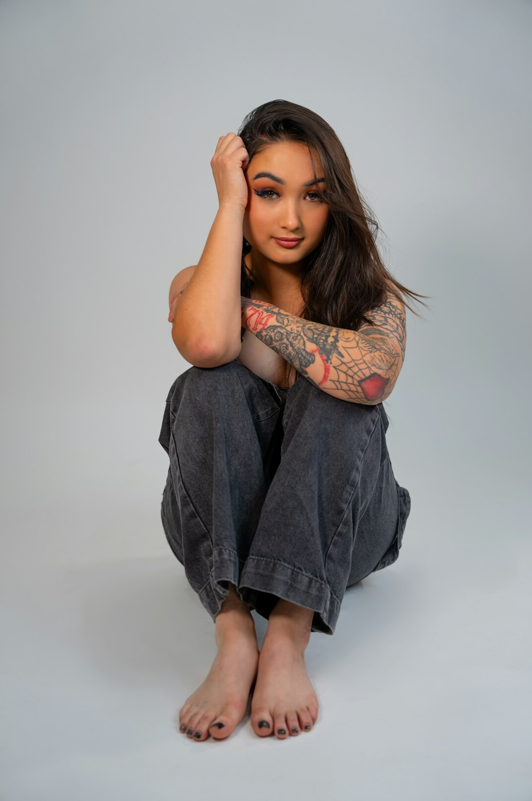Studio portrait of a Latina woman editor in her 40s