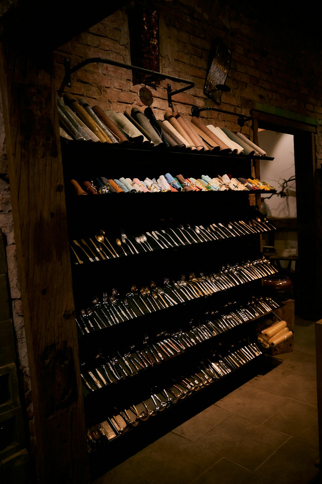 Rows of old leather-bound case files on a shelf
